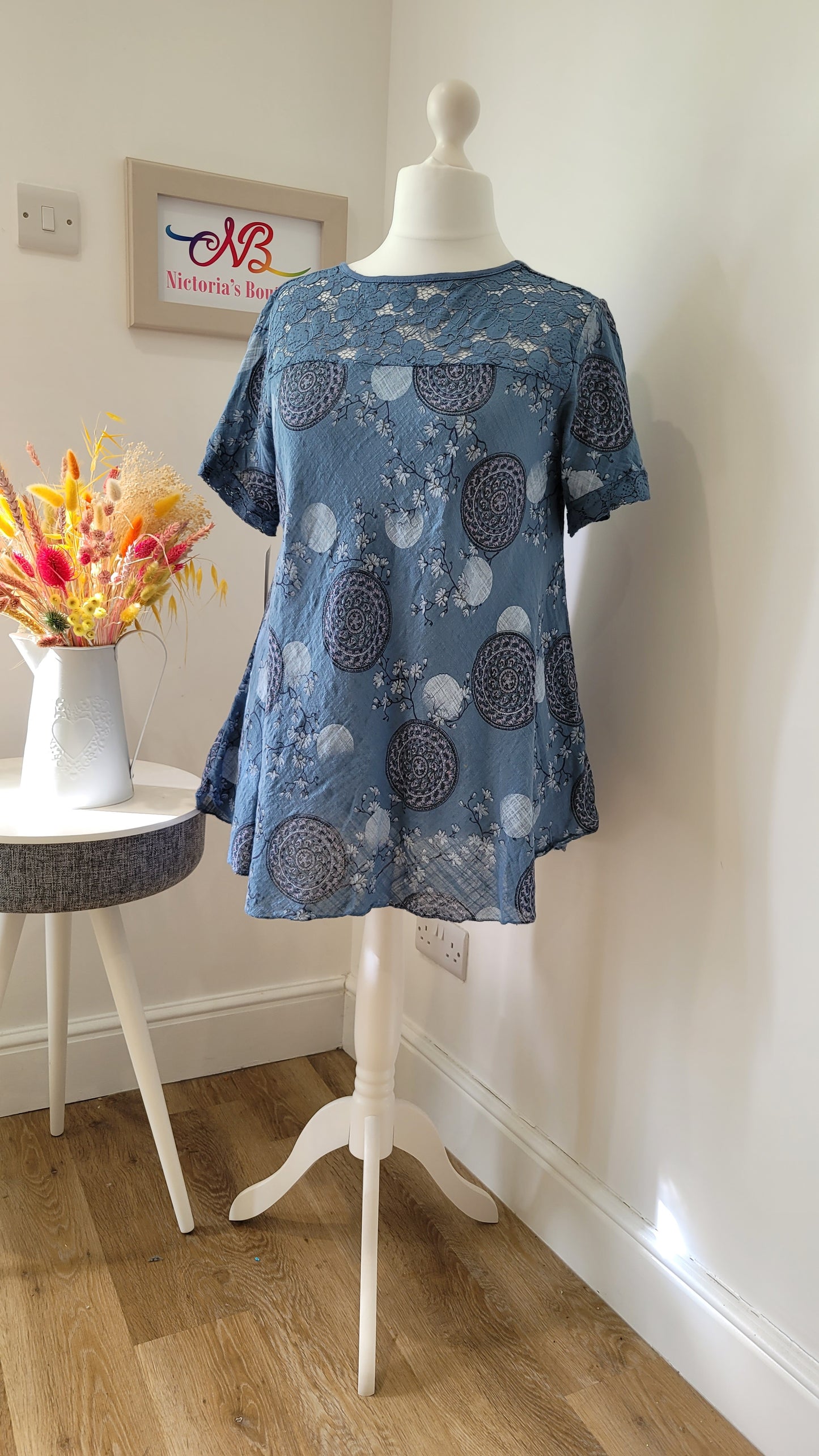 Italian cotton swing top
