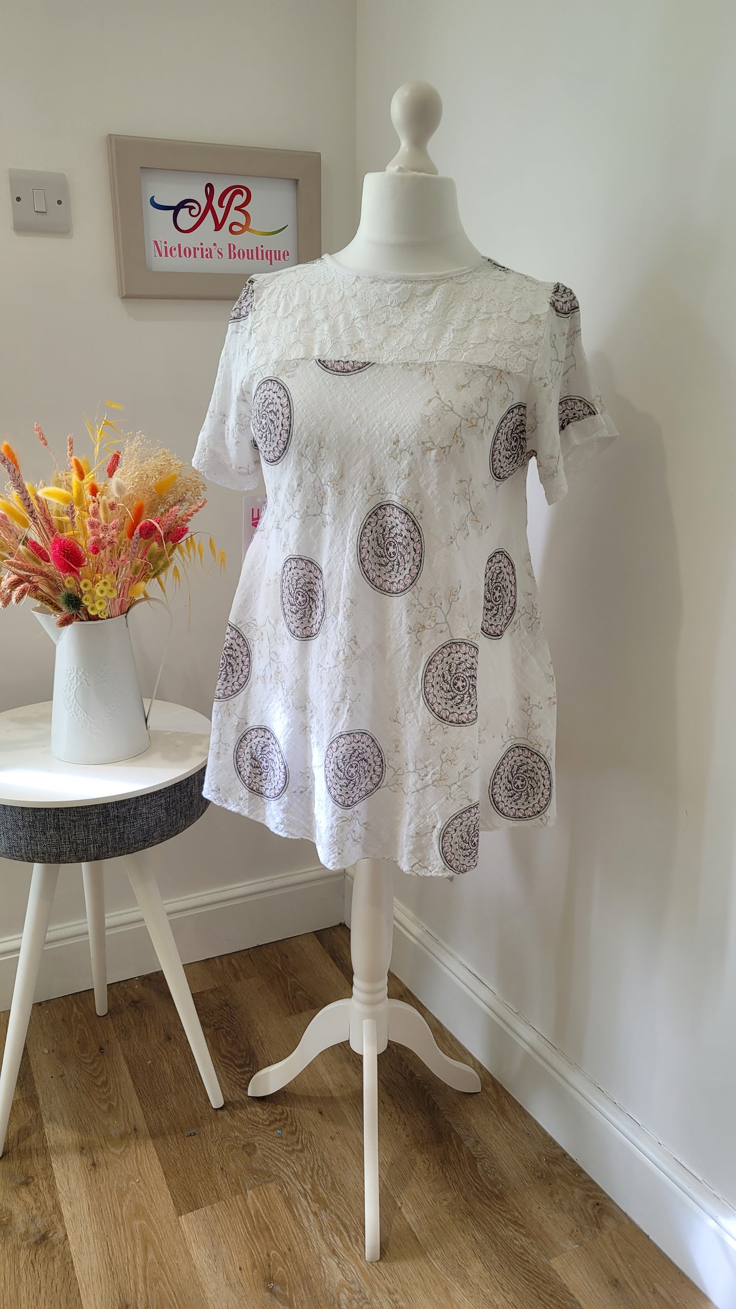 Italian cotton swing top