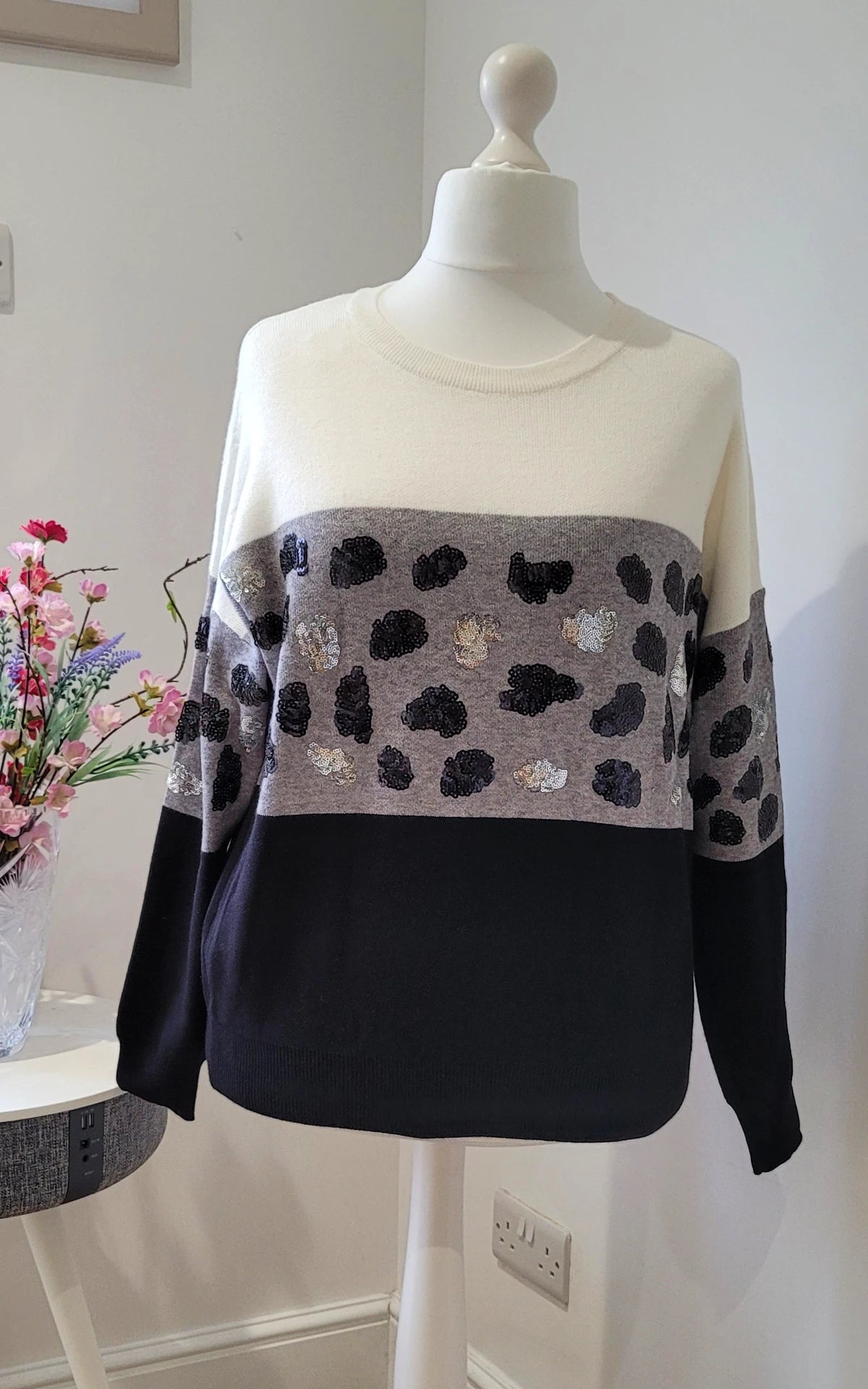 Sequin sales embellished jumper