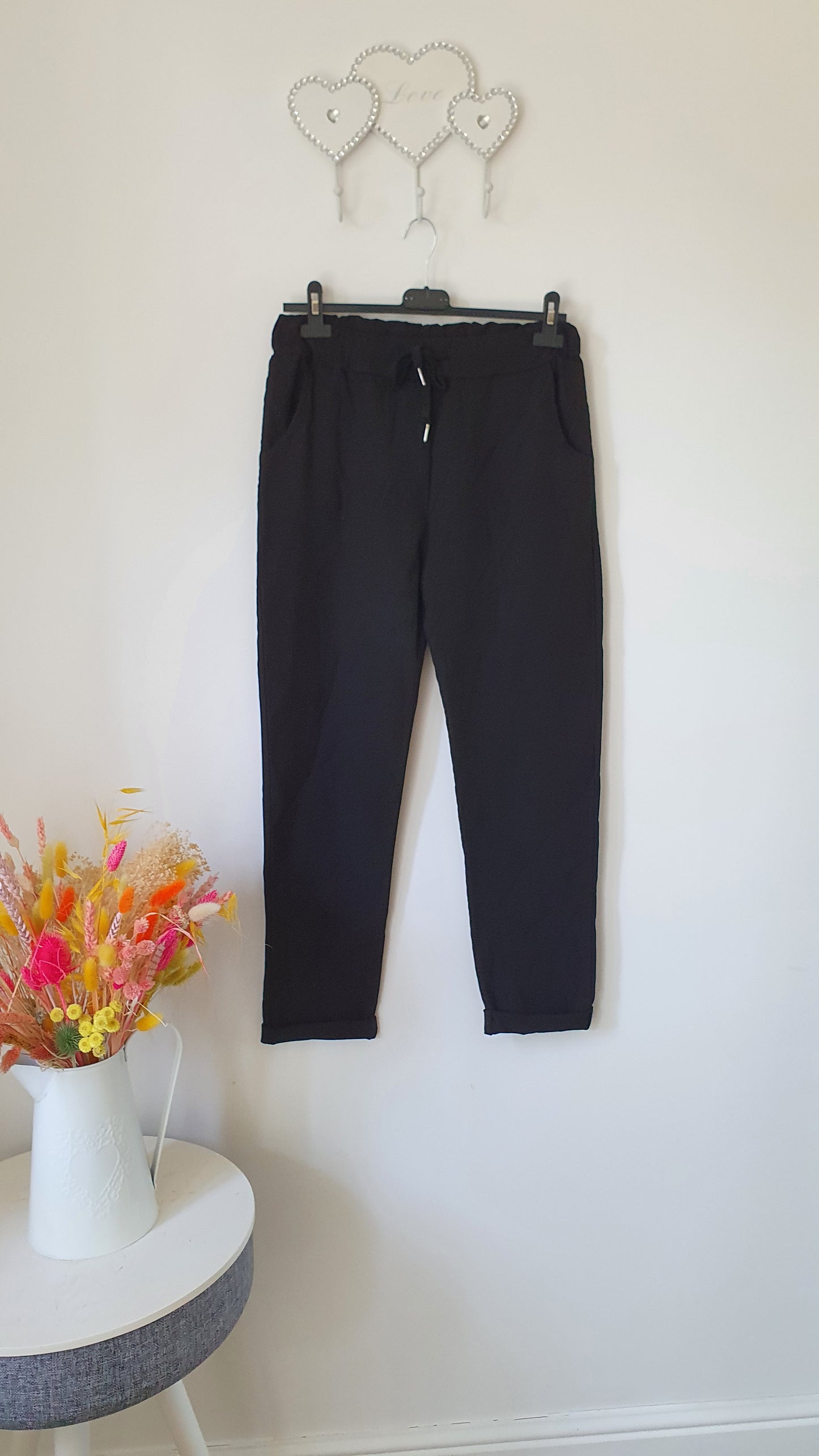 Black Magic Trouser with Drawstring