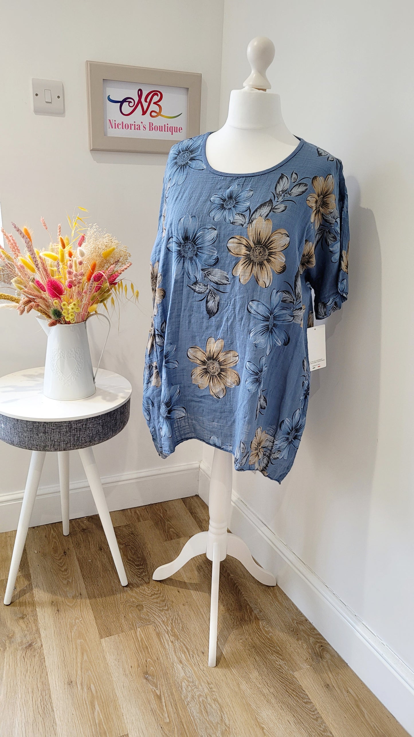 Florrie Floral Cotton Pocket Top