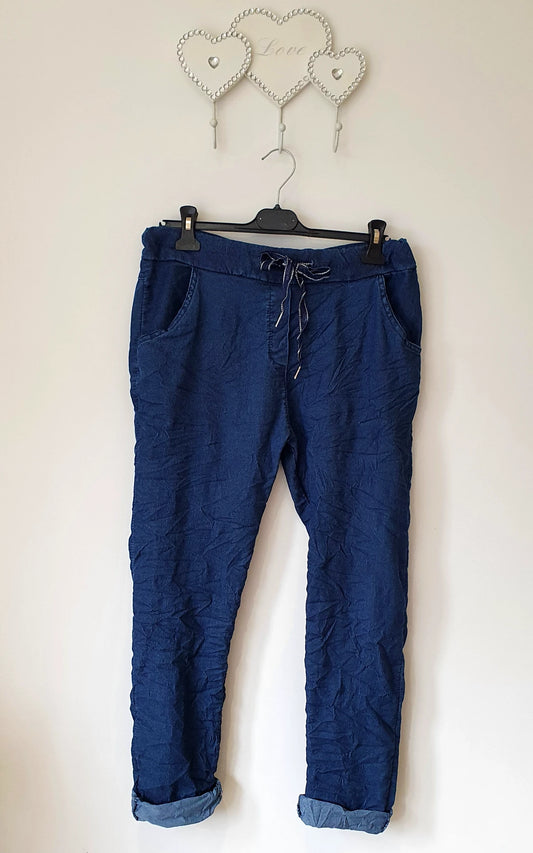 Super 2 way Stretch Dark Denim Magic Jeans