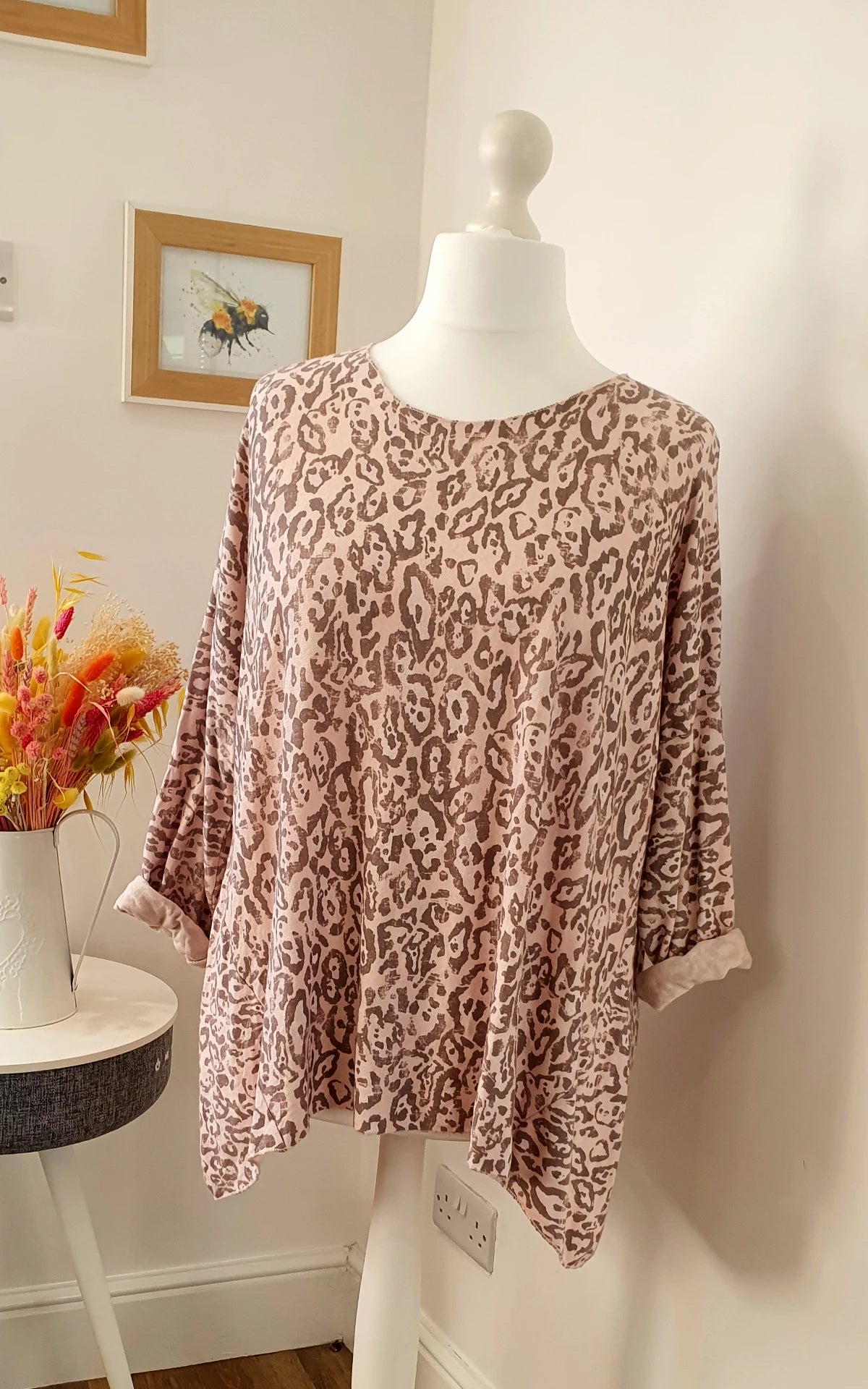 Italian Leopard Print Fine Knit - Various Colour Options