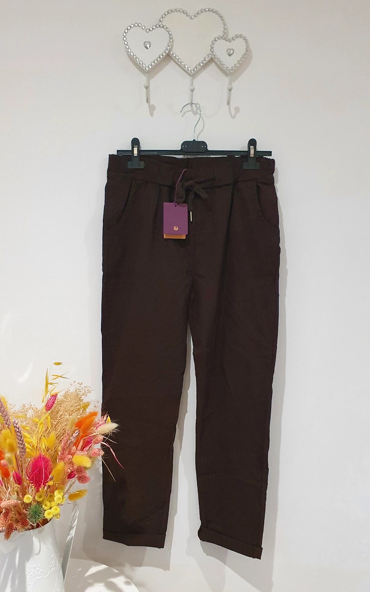 Plain Magic Next Level Stretch Trousers - Chocolate