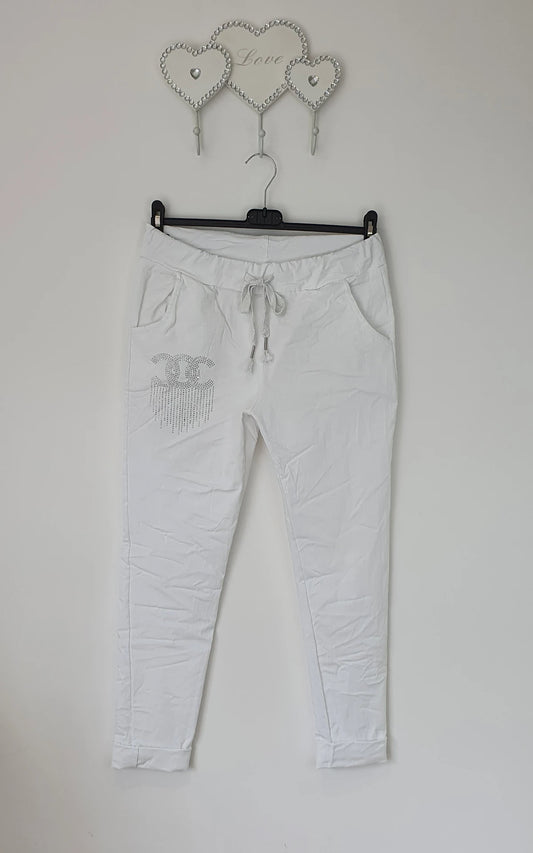 Sparkle Magic Trousers - White